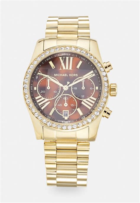 michael kors watch real gold|michael kors lexington chronograph watch.